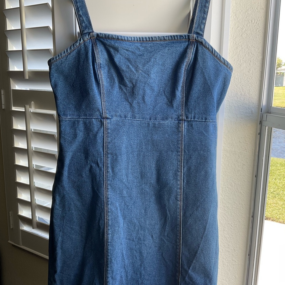 Hollister Blue Denim Mini Dress